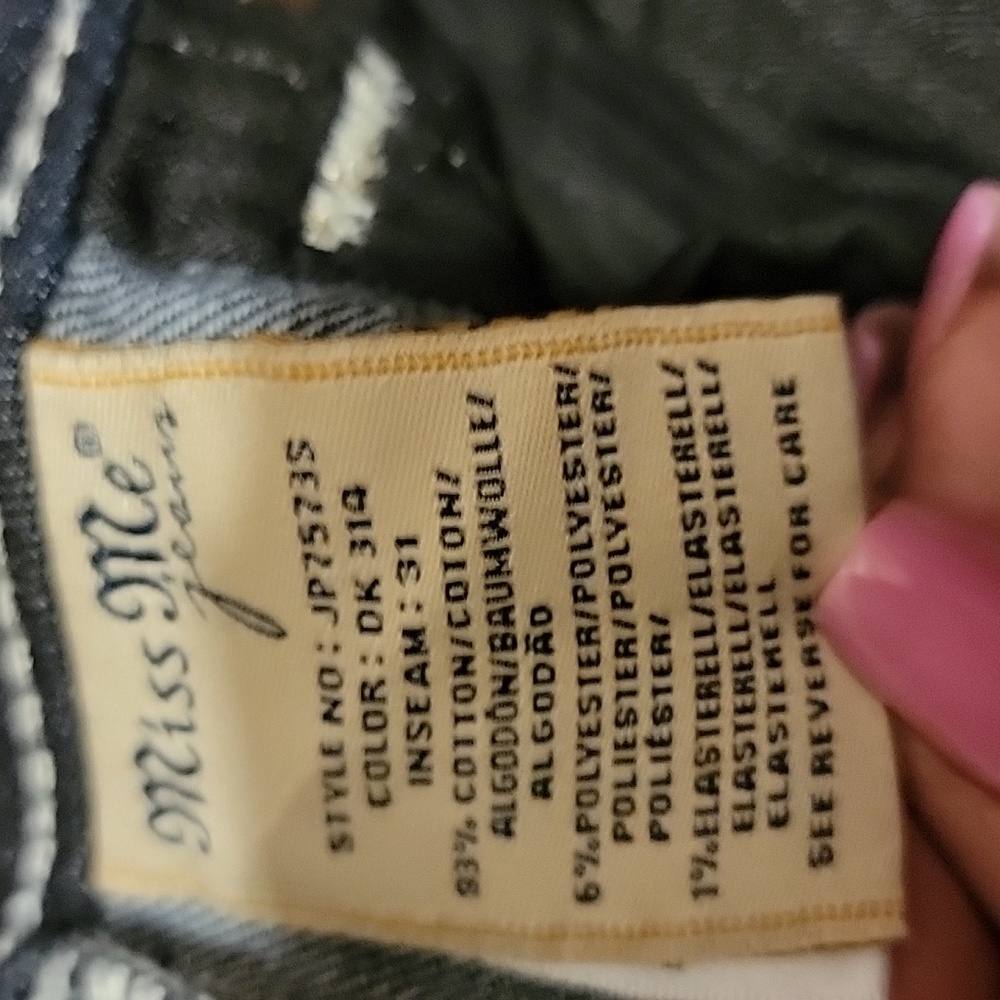 Miss Me Women's Dark Blue Jeans - Picture 10 of 10